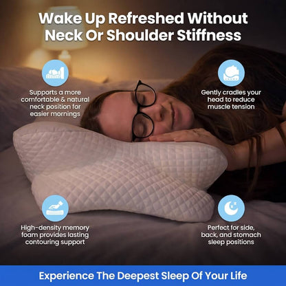 AlignRest™ Butterfly Contour Sleeping Pillow